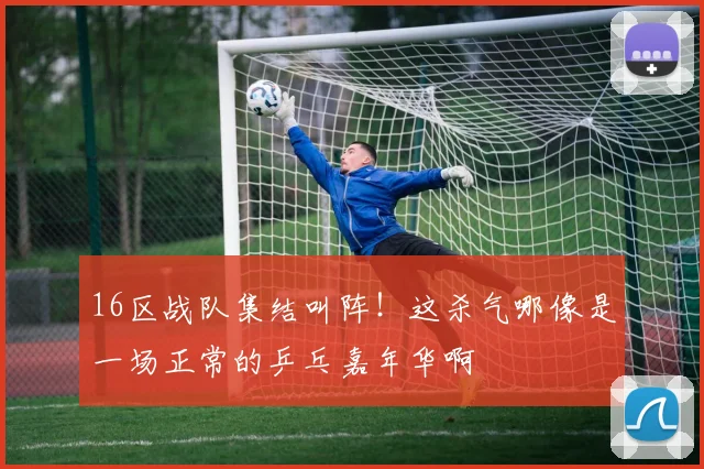 16区战队集结叫阵！这杀气哪像是一场正常的乒乓嘉年华啊